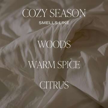 Sweet Water Decor Cozy Season Soy Candles - Fall Candles with Woods, Warm Spice, and Citrus Scent fo...