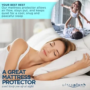 UltraPlush King Waterproof Mattress Protector for Peaceful Sleep