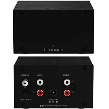 Fluance PA10 High Fidelity Phono Preamp (Preamplifier) with RIAA Equalization for MM Turntables/Vinyl Record Players