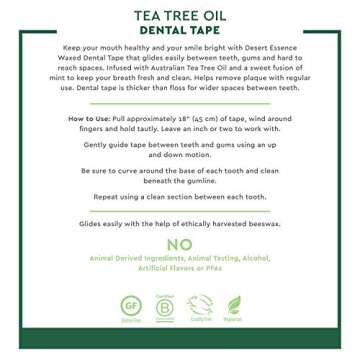 Desert Essence Tea Tree Oil Dental Tape - 30 yds