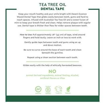 Desert Essence Tea Tree Oil Dental Tape - 30 yds