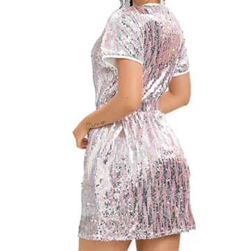 Buy Field Day Sparkly Rainbow Sequin Dress for Women