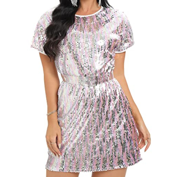 Buy Field Day Sparkly Rainbow Sequin Dress for Women
