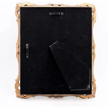 Elegant OIGUMR Vintage Gold Square Wall Mirror