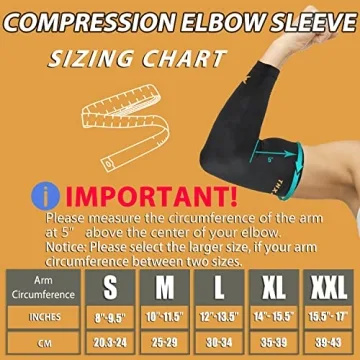 THX4COPPER Elbow Compression Sleeves - Pain Relief for All Activities
