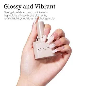 MAYCHAO Long-Lasting Light Pink Gel Nail Polish 15ML