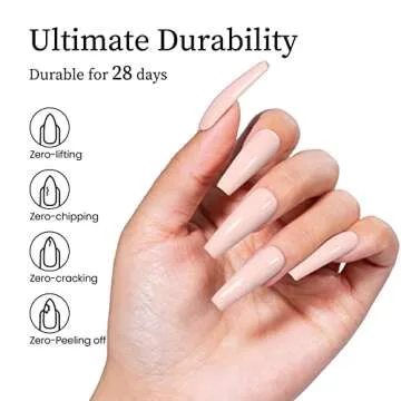 MAYCHAO Long-Lasting Light Pink Gel Nail Polish 15ML