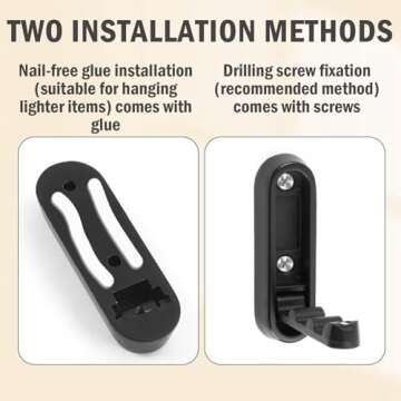 UVJJGZWR 2 Pack Flip Down Hook, Foldable Coat Hooks, Heavy Duty Wall Hooks Made of Zinc Alloy, Modern Minimalist Style Porch Key Valet Hook for Wall Hanging Coat, Towel, Hat, Backpack (Gold, Square)