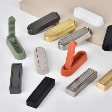 UVJJGZWR 2 Pack Flip Down Hook, Foldable Coat Hooks, Heavy Duty Wall Hooks Made of Zinc Alloy, Modern Minimalist Style Porch Key Valet Hook for Wall Hanging Coat, Towel, Hat, Backpack (Gold, Square)