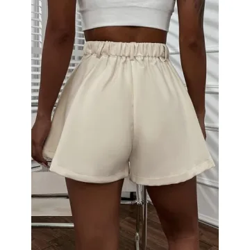 Women's Casual High Waisted Flowy Shorts for Summer