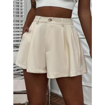 Women's Casual High Waisted Flowy Shorts for Summer