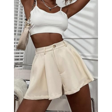 Women's Casual High Waisted Flowy Shorts for Summer