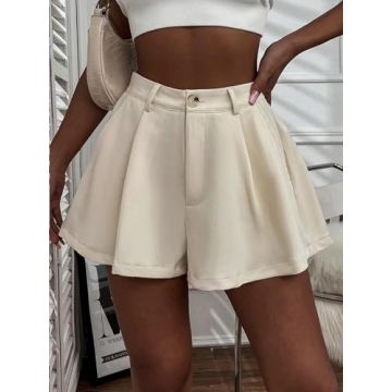 Women's Casual High Waisted Flowy Shorts for Summer