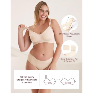 Momcozy Nursing Bras Seamless Comfort for Maternity