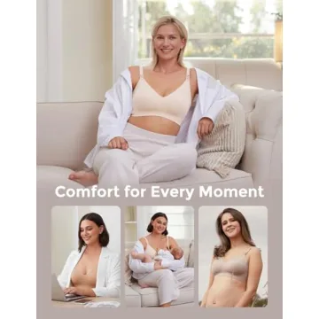 Momcozy Nursing Bras Seamless Comfort for Maternity