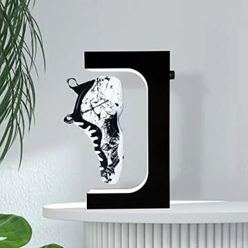 UVEHAS Magnetic Floating Shoe Display with LED Light