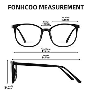 FONHCOO Stylish Blue Light Blocking Glasses for All