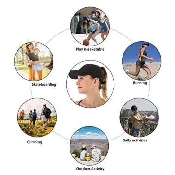 Womens Adjustable Ponytail Hat - Stylish Baseball Cap