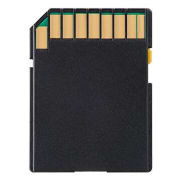 Transcend 64 GB High Speed 10 UHS-3 Flash Memory Card 95/60 MB/s (TS64GSDU3),Gold