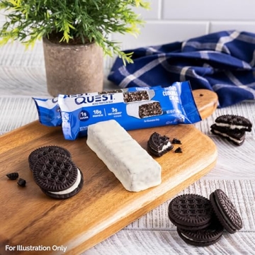 Quest Crispy Cookies & Cream Protein Bar - 12 Count