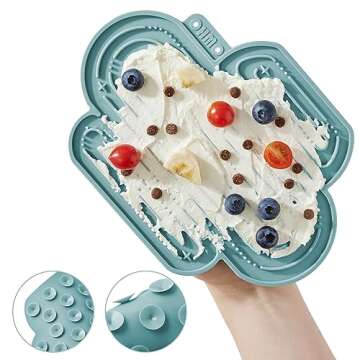 OHMO-Cactus Lick Mat for Dogs and Cats(2 Pack) Easy to Clean Pet Slow Feeder with Suction Cups, Licking Pad for Anxiety Relief and Boredom Reduction