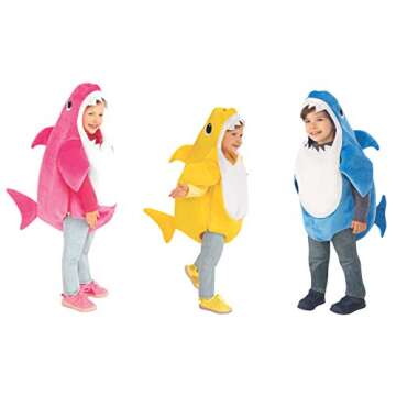 Rubies Unisex Child Daddy Shark With Sound Chip Costumes for Themed Parties and Halloween, As Shown, Small US