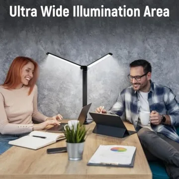 Adjustable Foldable Desk Lamp - Eye-Caring LED Lighting