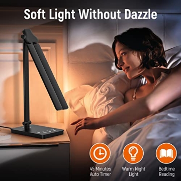 Adjustable Foldable Desk Lamp - Eye-Caring LED Lighting