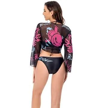 Stylish Nasfotim Women's Anime Swimsuit for Pool Fun