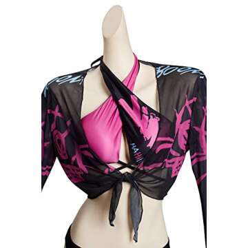 Stylish Nasfotim Women's Anime Swimsuit for Pool Fun