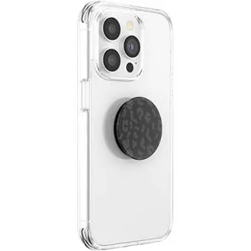 Trendy PopSockets Phone Grip with Leopard Design
