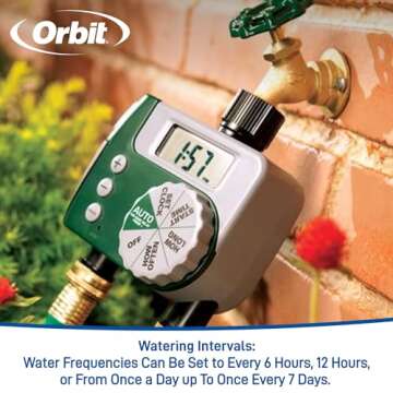 Orbit 58910 Digital 2 Outlet Hose Faucet Timer
