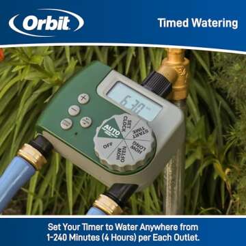 Orbit 58910 Digital 2 Outlet Hose Faucet Timer