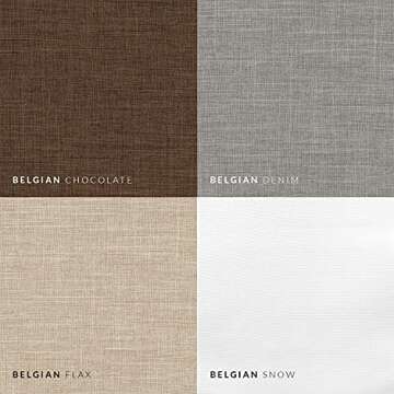 CHICOLOGY Roman Shades for Windows , Window Treatments , Roman Shades , Roman Window Shades , Room Darkening Shades , Window Shades , 36"W X 64"H , Belgian Chocolate (Privacy & Light Filtering)