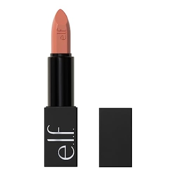 e.l.f. O Face Satin Lipstick, Richly Pigmented, Nourishing & Long-Lasting Creamy Lipstick, Infused W...