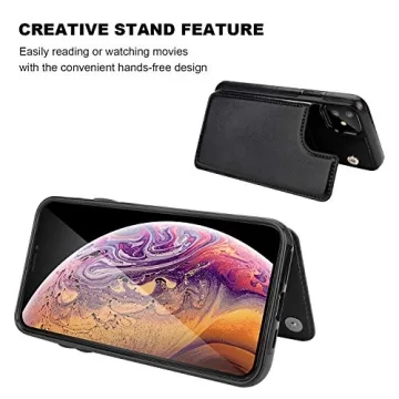 Stylish OT ONETOP iPhone 11 Wallet Case with Card Holder