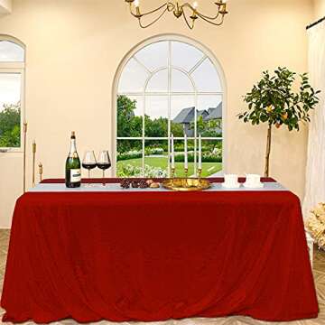 FYLEDAEE Silver Sequin Table Runner 2Pack 12 x 72 inch Long Table Runners,Glitter Shiny Fabric Runner for Round Rectangle Table Decorations Reception Party Event Wedding Birthday Banquet