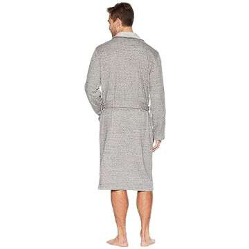 UGG Men's Robinson Robe in Grey Heather - M/L Fleece Comfort