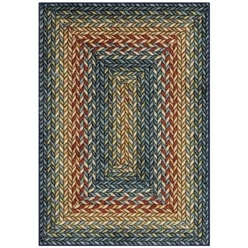 Maples Rugs Marion Braid Multi Kitchen Rug Non Skid