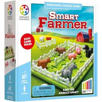 SmartGames Smart Farmer Fun Board Game for Ages 4+