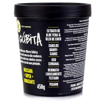 Lola From Rio - Morte Subita - Intensive Treatment Hair Mask For All Types of Dry, Damaged, Frizzy, Chemically Treated Hair 15.87 oz