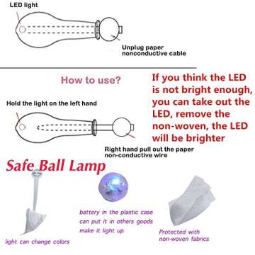 20 LED Light Up Balloons - Neon Colors for Birthdays, Weddings, and Events