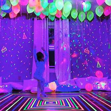 20 LED Neon Balloons - Colorful Flashing Glow for Parties