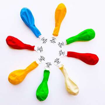 20 LED Neon Balloons - Colorful Flashing Glow for Parties