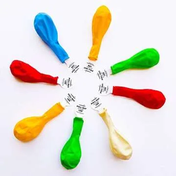 20 LED Neon Balloons - Colorful Flashing Glow for Parties