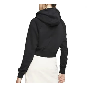 Nike Women's Essential Cropped Hoodie XL Black/White
