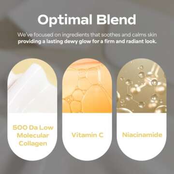 SUNGBOON EDITOR Deep Collagen Niacin-Vita C Overnight Mask 37gx4ea | Real Collagen Face Mask with Niacinamide and Vitamin C | Real Collagen 2,160,000PPB | Glass Skin Korean Skincare