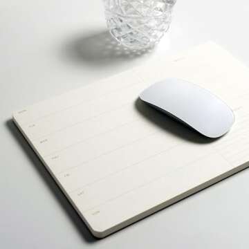 Pinesman - Elegant Weekly Planner Notepad, Undated, 11.22" x 7.87", 52 Sheets (Whole Year), Gold Foil, Tear Off Sheets, Minimalist Work Planner Pad, Weekly To Do List Notepad, Eco-friendly, FSC™ Certified Weekly Desk Planner