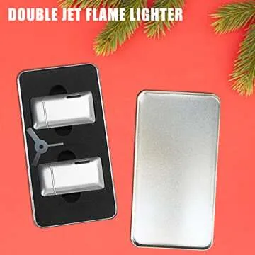 Futlidys Double Flame Mini Torch Lighter - Perfect Gift
