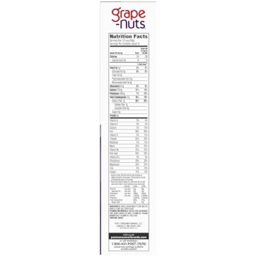 Grape Nuts Original Breakfast Cereal, Crunchy Whole Grain Wheat and Barley Cereal, Non-GMO Project Verified, 29 OZ Box (Pack of 10)